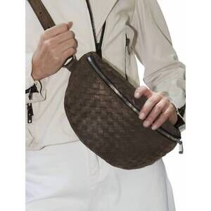 NEW MAURITIUS women's parker leather crossbody bag in mocha